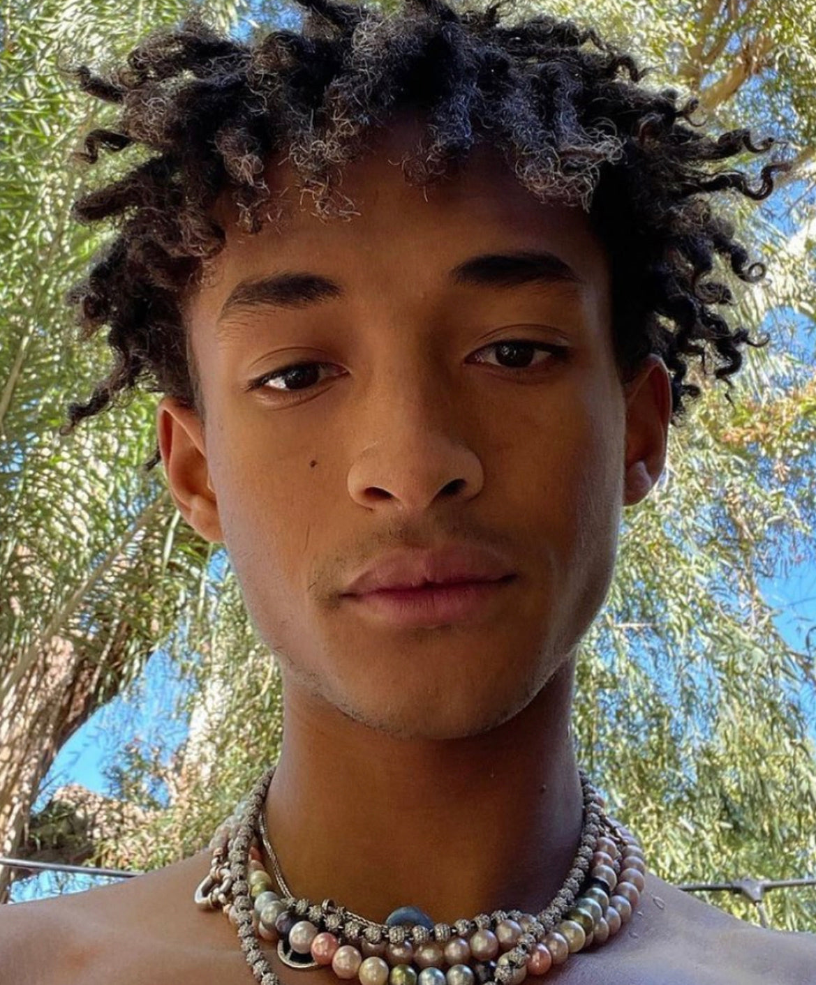 Jaden Smith wearing Multi Color Necklace Polite Worldwide